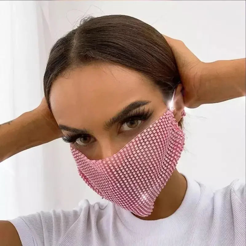 Unisex Rhinestone Facemasks | Fashionsarah.com