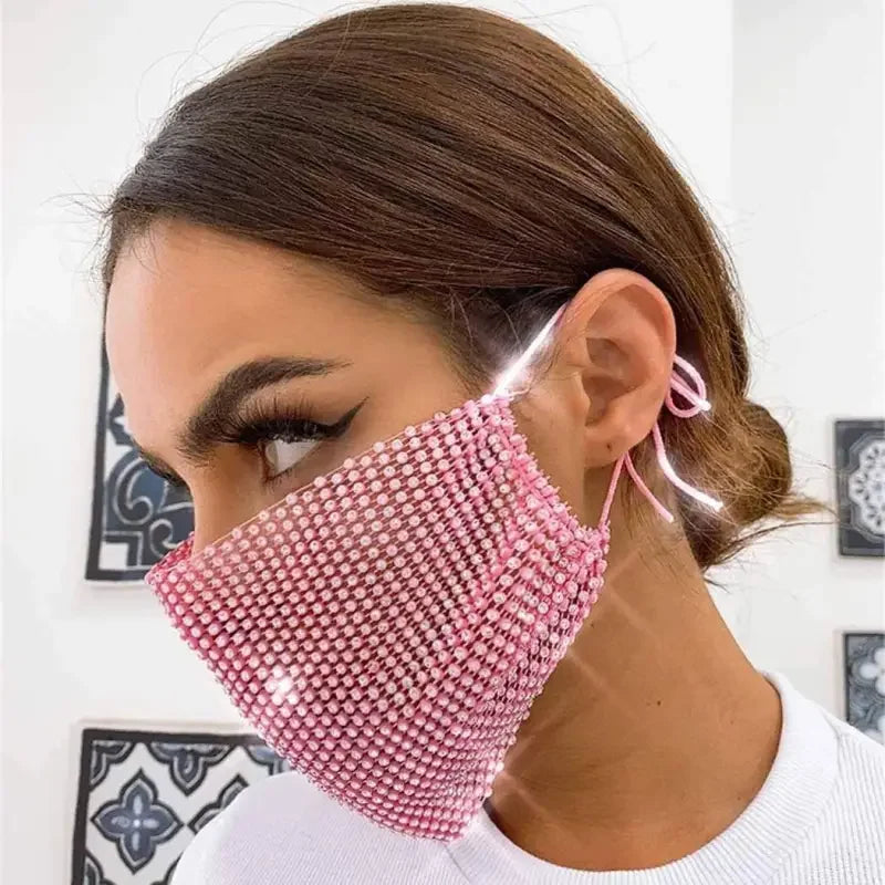 Unisex Rhinestone Facemasks | Fashionsarah.com