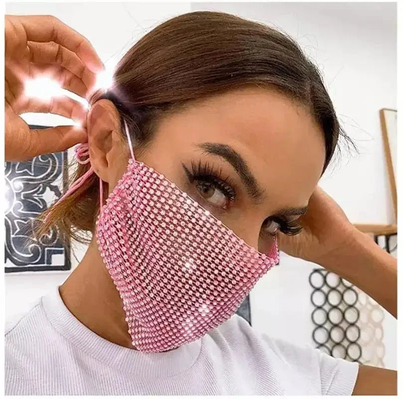 Unisex Rhinestone Facemasks | Fashionsarah.com