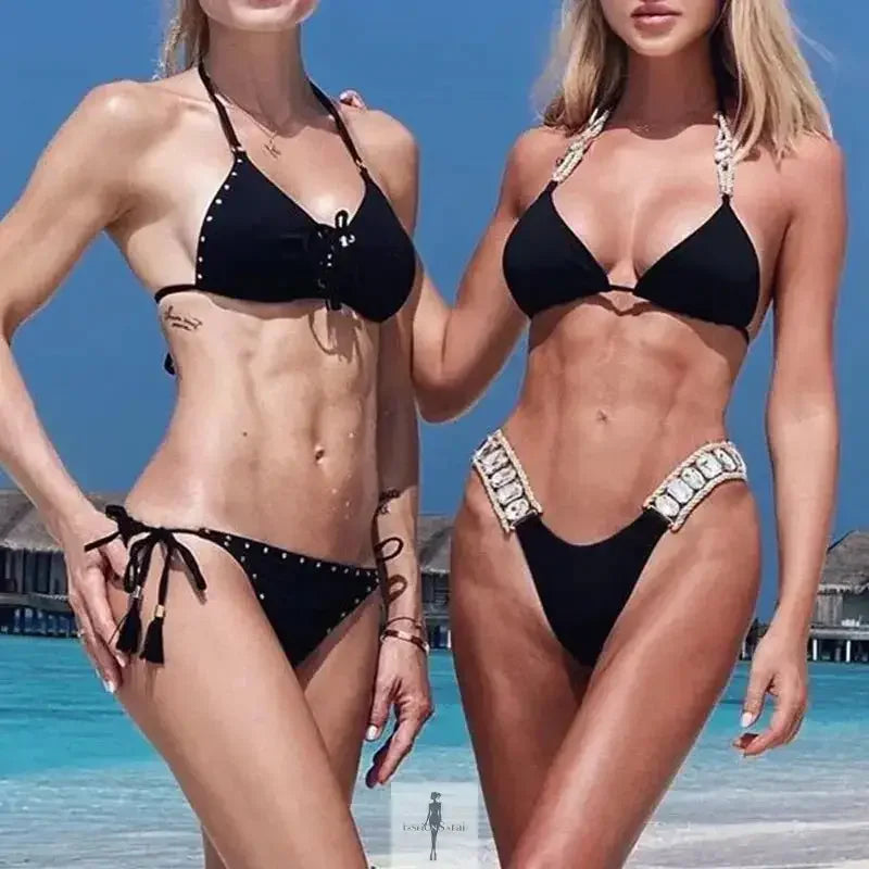 Fashionsarah.com Fashionsarah.com Rhinestones Bikini Sets
