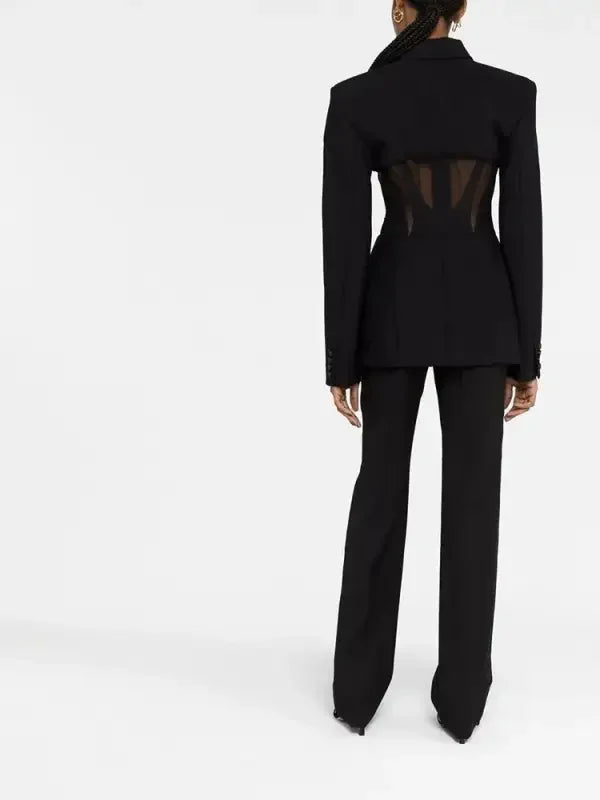 V-Neck Elegant Blazer | Fashionsarah.com