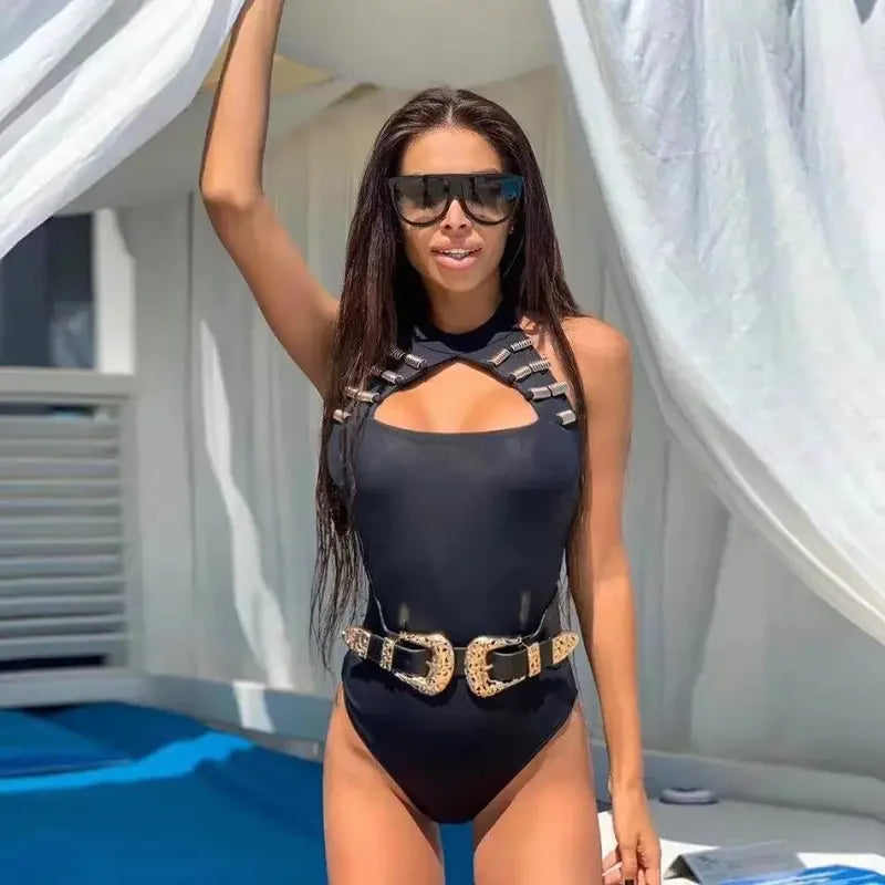 Rock Bodysuit with Belt | Fashionsarah.com