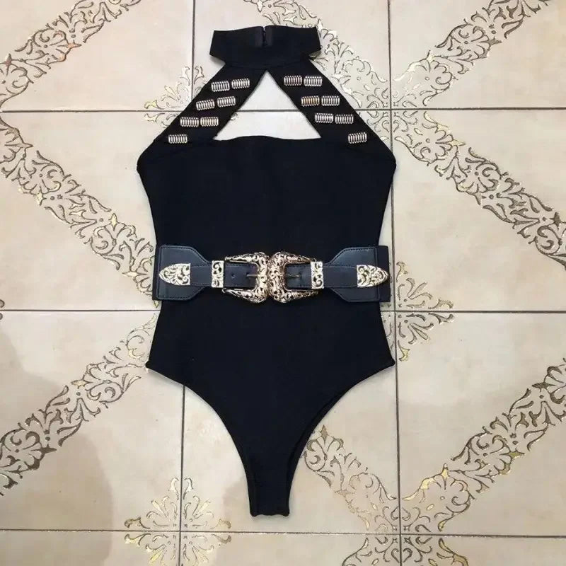 Rock Bodysuit with Belt | Fashionsarah.com