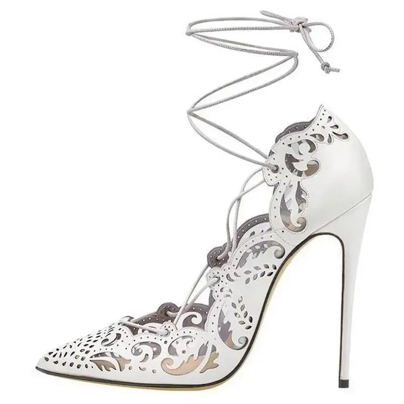 Wedding Cross-tied Heels | Fashionsarah.com