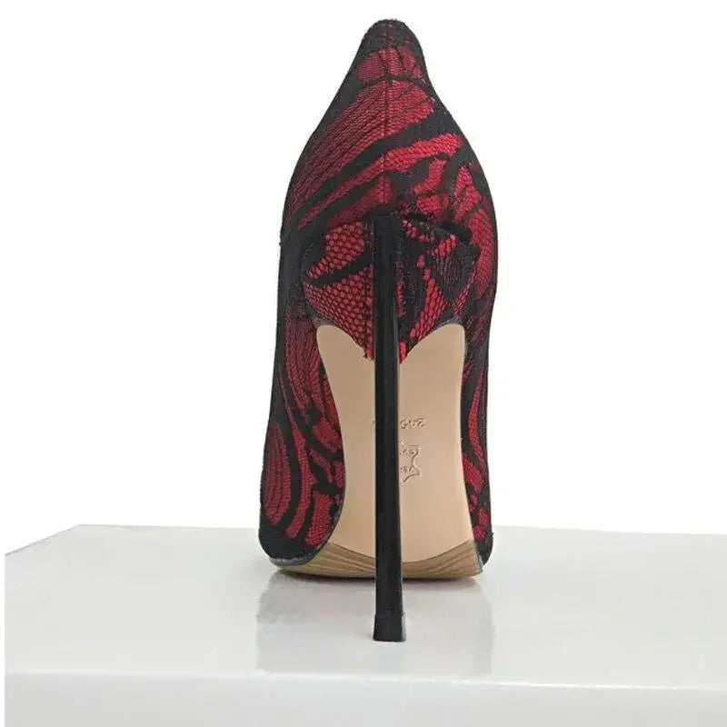 Hot Lace High Heels | Fashionsarah.com