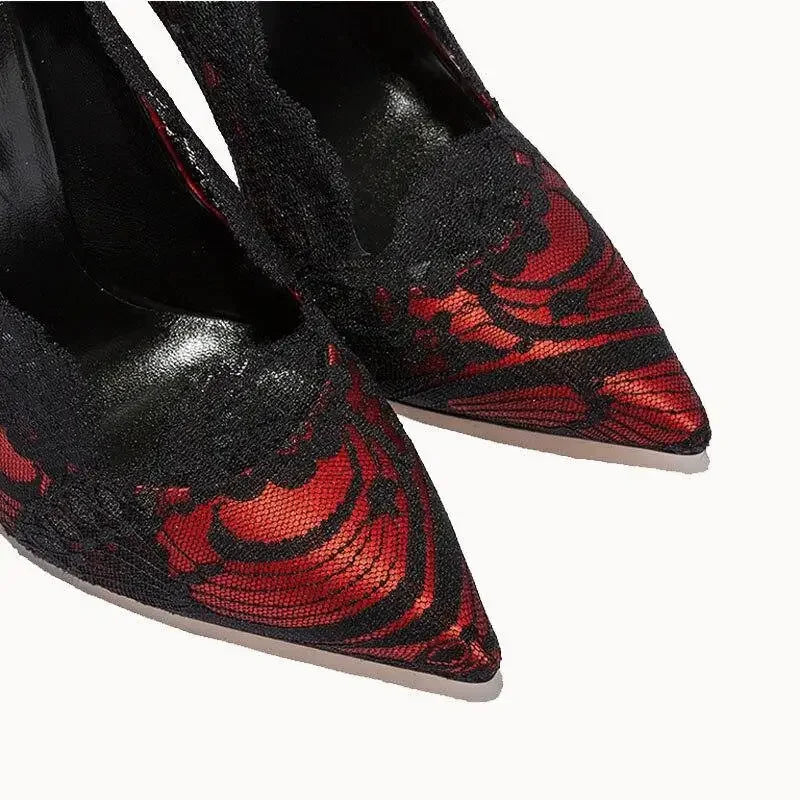 Hot Lace High Heels | Fashionsarah.com