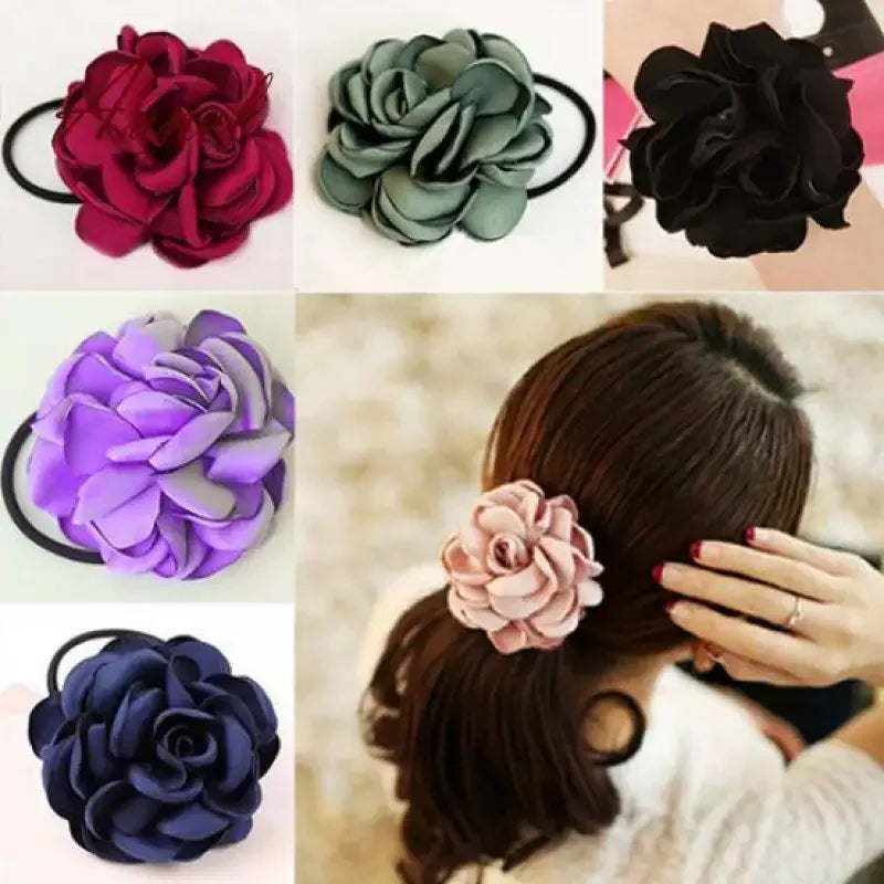 Flower Scrunchie Hairbands | Fashionsarah.com