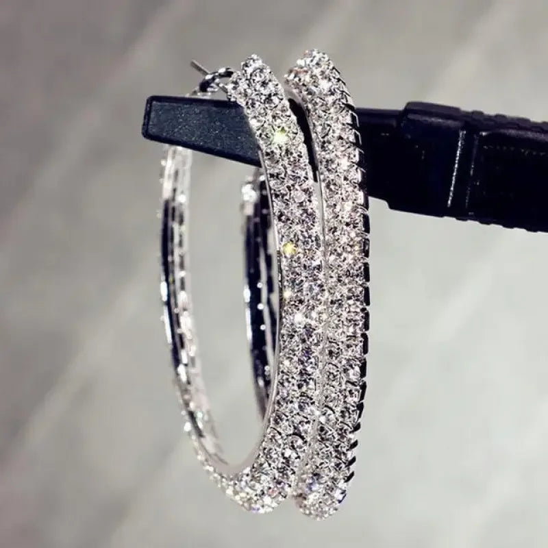 Glamorous Hoop Earrings | Fashionsarah.com