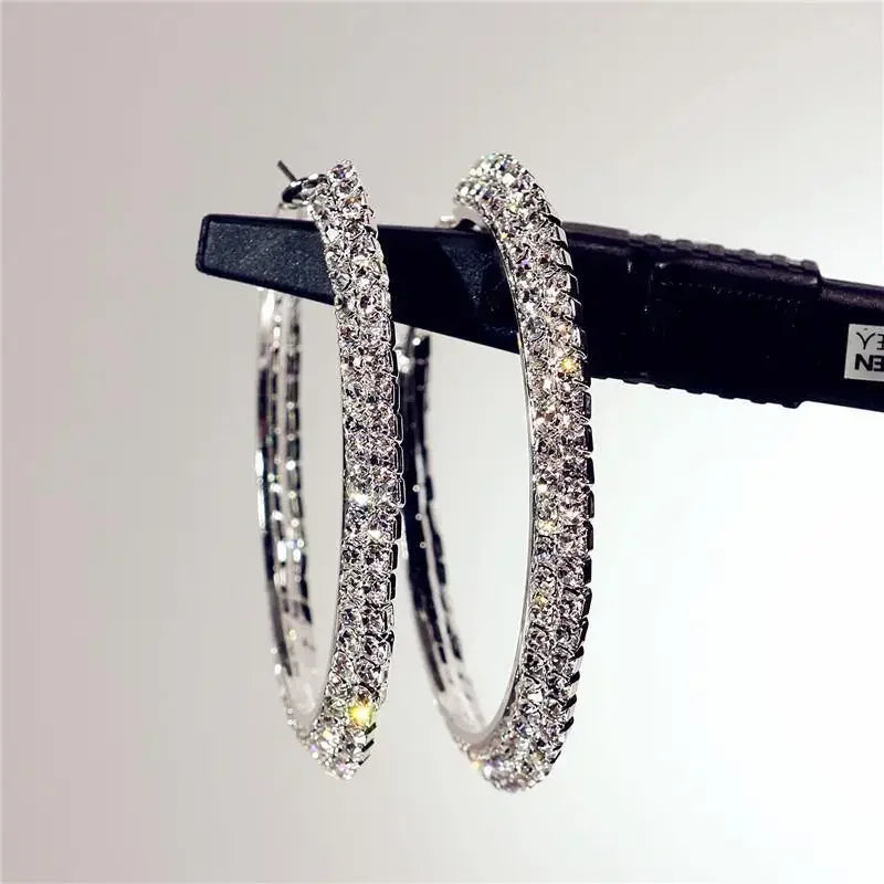 Glamorous Hoop Earrings | Fashionsarah.com