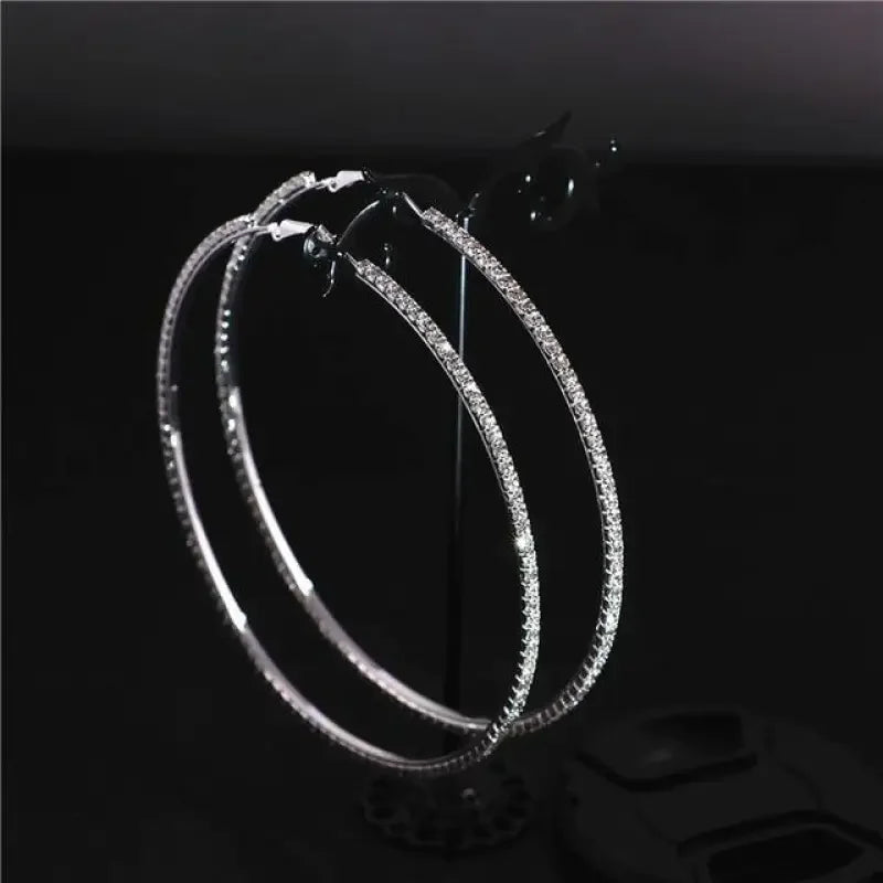 Glamorous Hoop Earrings | Fashionsarah.com