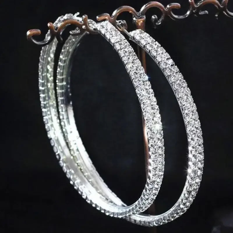 Glamorous Hoop Earrings | Fashionsarah.com
