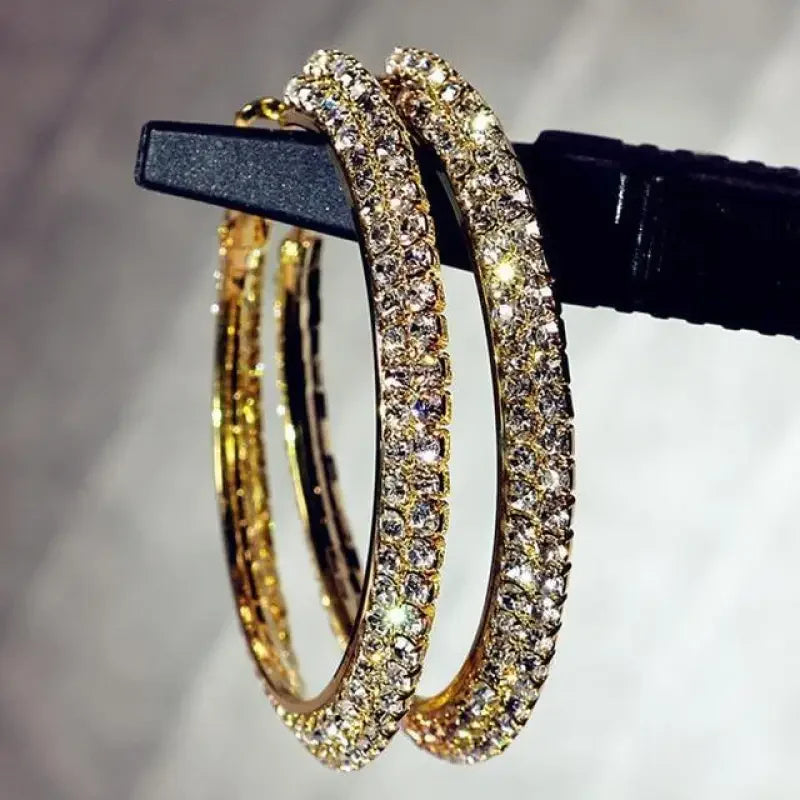 Glamorous Hoop Earrings | Fashionsarah.com