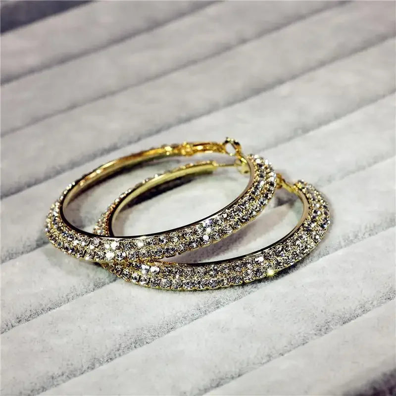 Glamorous Hoop Earrings | Fashionsarah.com
