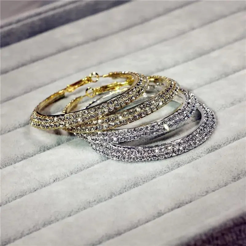 Glamorous Hoop Earrings | Fashionsarah.com