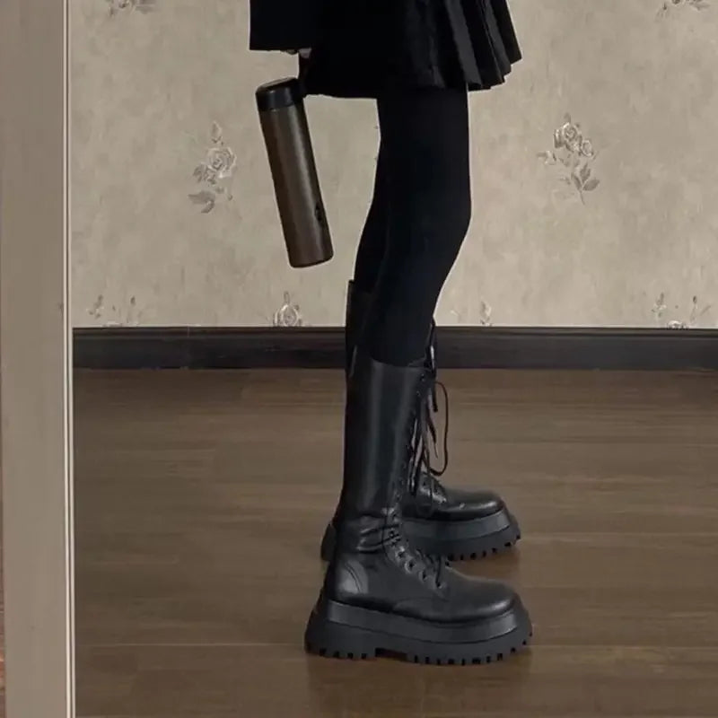 Mid-Calf Streetstyle Boots | Fashionsarah.com