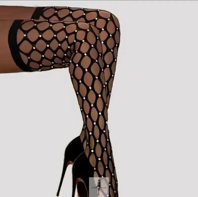 Fashionsarah.com Fashionsarah.com Rhinestone Over Knee Stockings