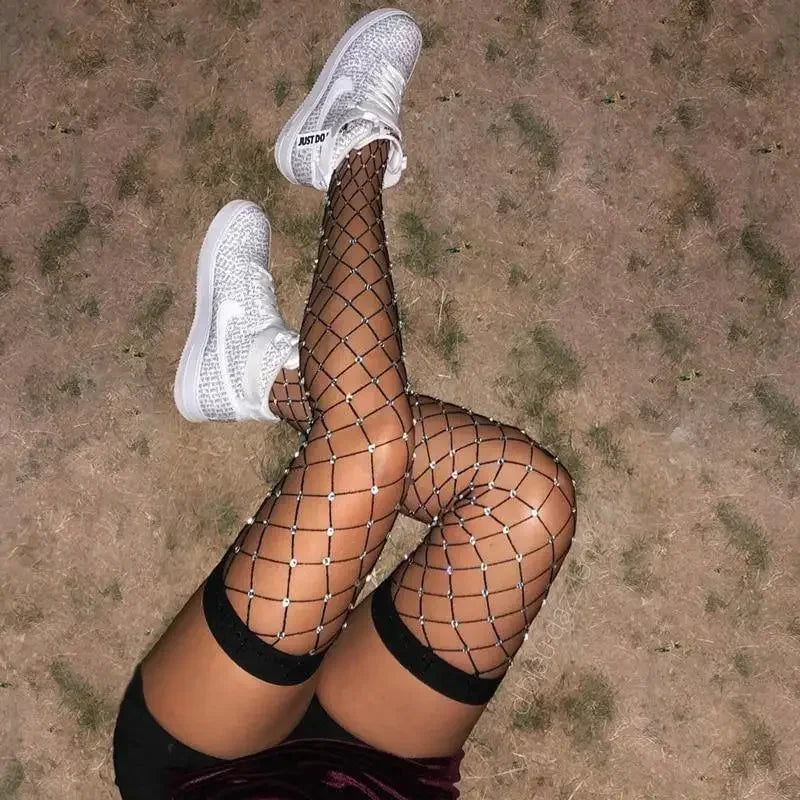 Rhinestone Over Knee Socks | Fashionsarah.com