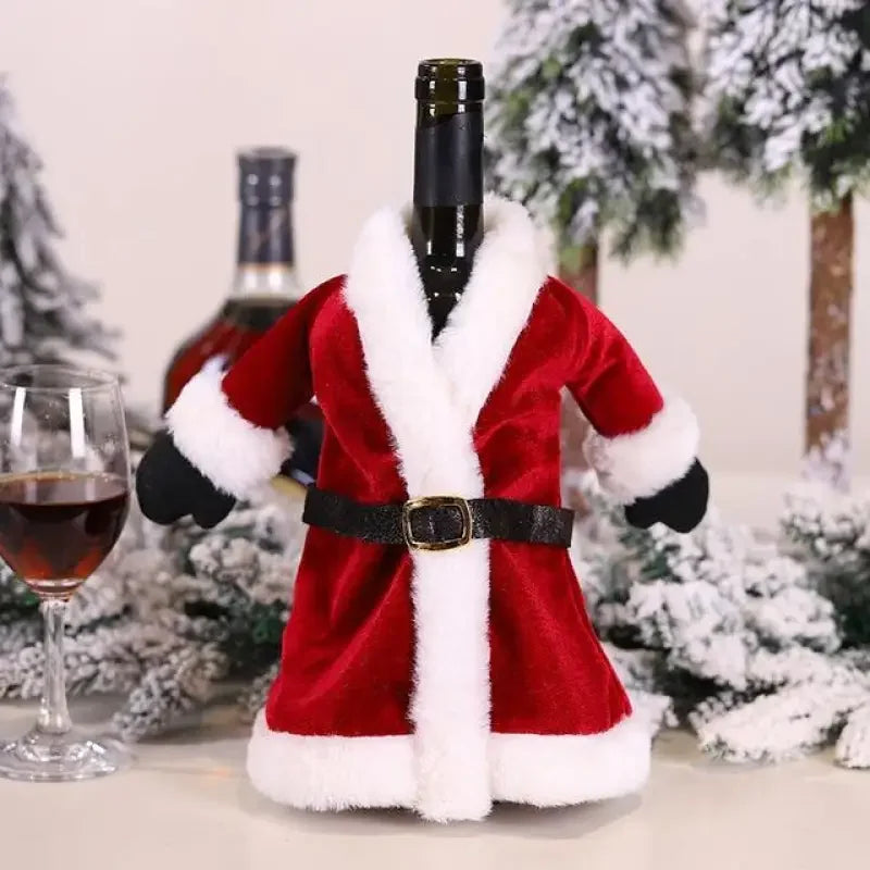 Christmas Wine Bottle Cover | Fashionsarah.com