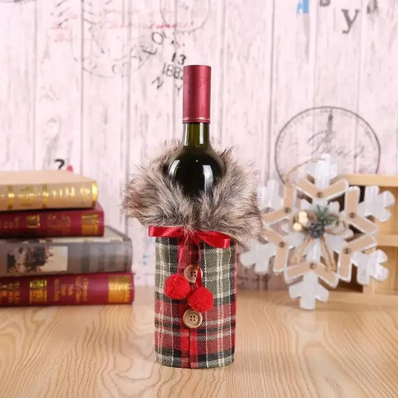 Christmas Wine Bottle Cover | Fashionsarah.com