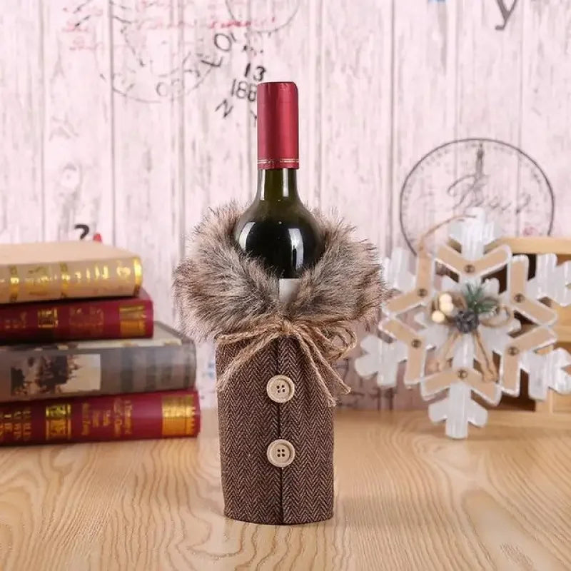 Christmas Wine Bottle Cover | Fashionsarah.com