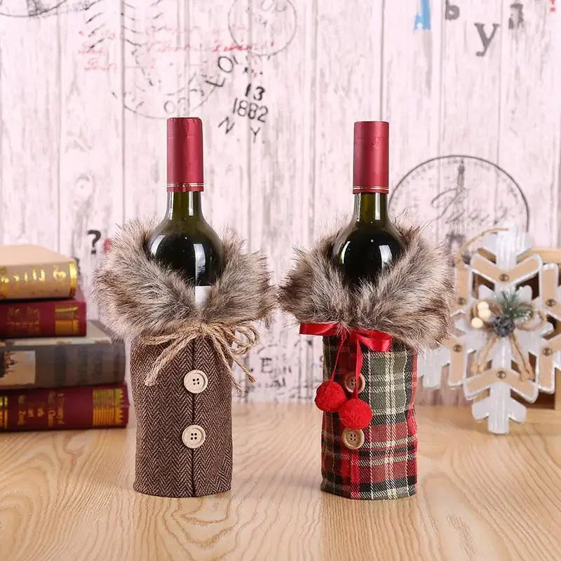 Christmas Wine Bottle Cover | Fashionsarah.com