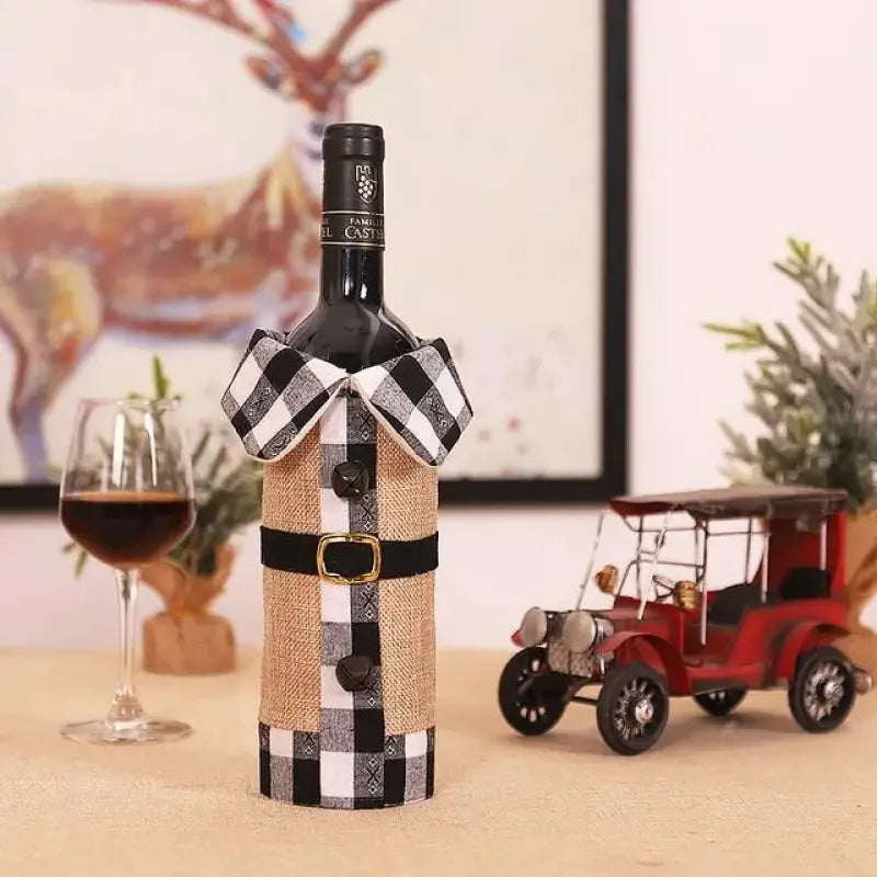 Christmas Wine Bottle Cover | Fashionsarah.com
