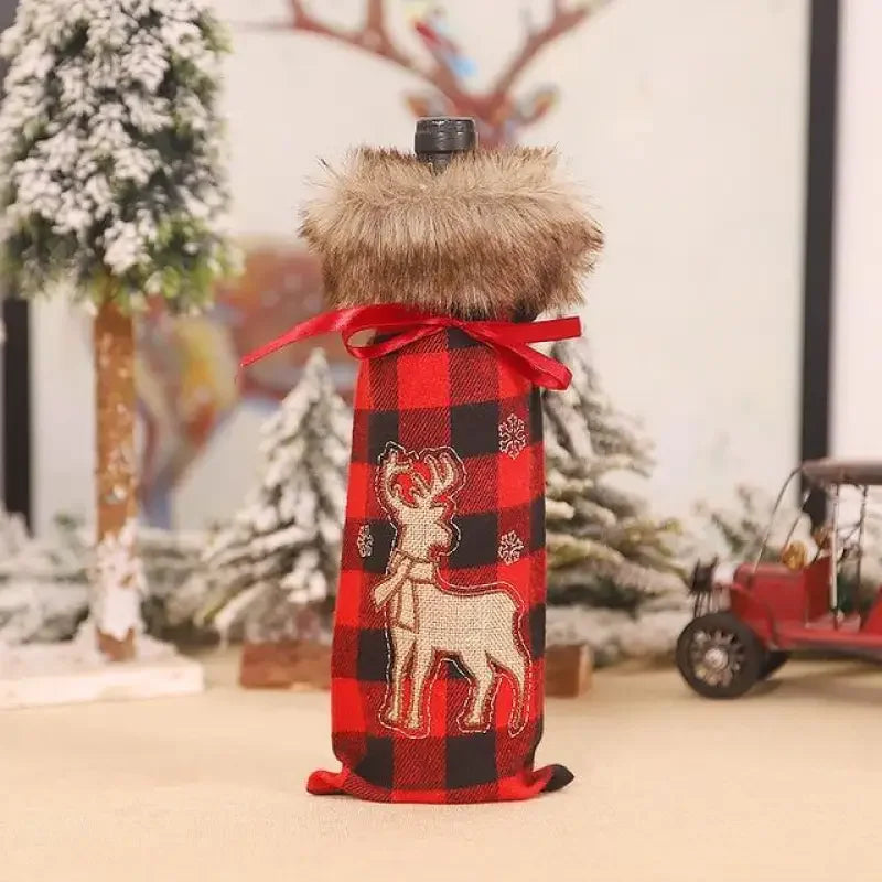 Christmas Wine Bottle Cover | Fashionsarah.com