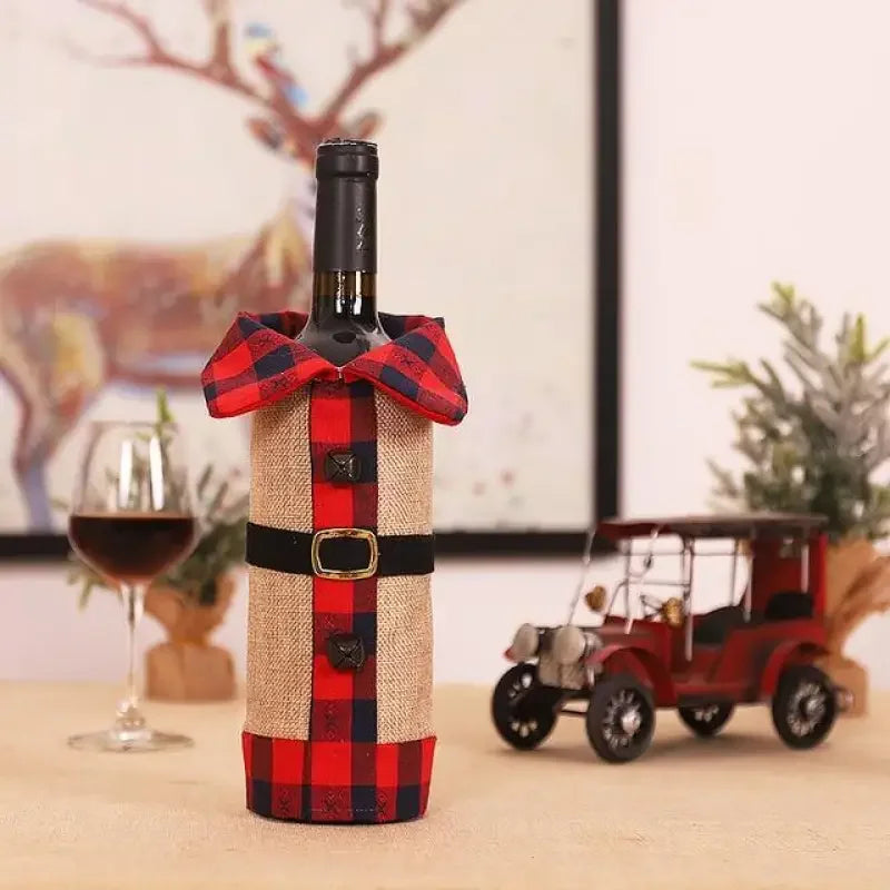 Christmas Wine Bottle Cover | Fashionsarah.com