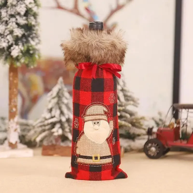Christmas Wine Bottle Cover | Fashionsarah.com
