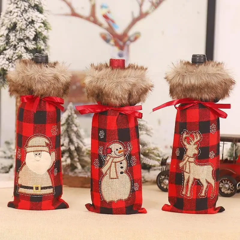 Christmas Wine Bottle Cover | Fashionsarah.com