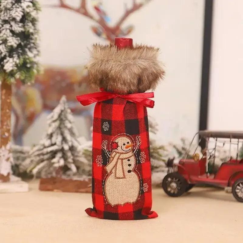 Christmas Wine Bottle Cover | Fashionsarah.com