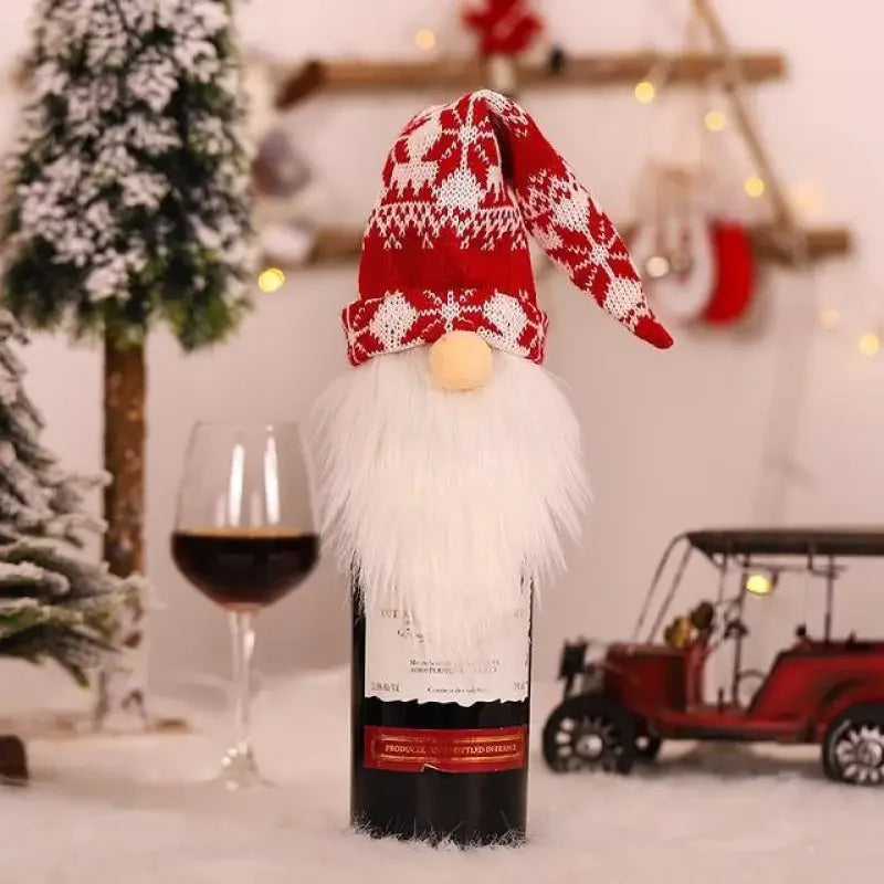 Christmas Wine Bottle Cover | Fashionsarah.com