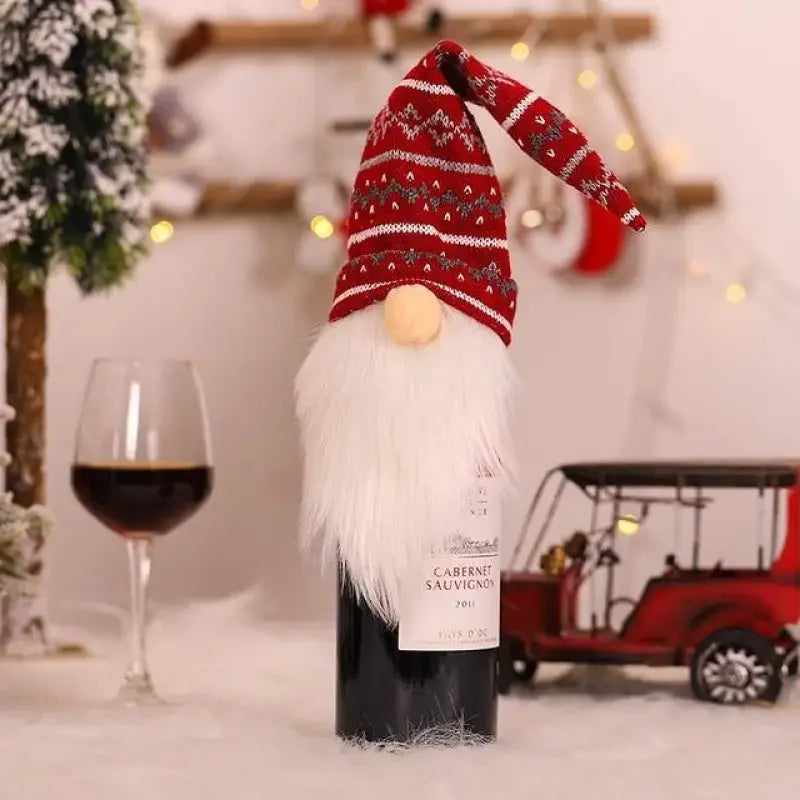 Christmas Wine Bottle Cover | Fashionsarah.com