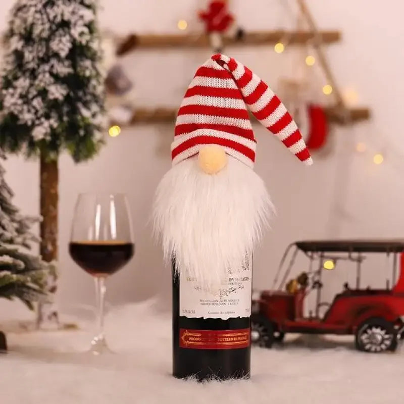 Christmas Wine Bottle Cover | Fashionsarah.com