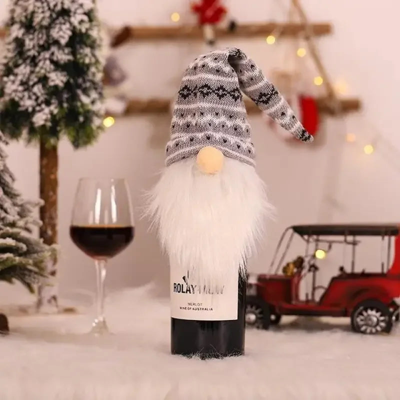 Christmas Wine Bottle Cover | Fashionsarah.com