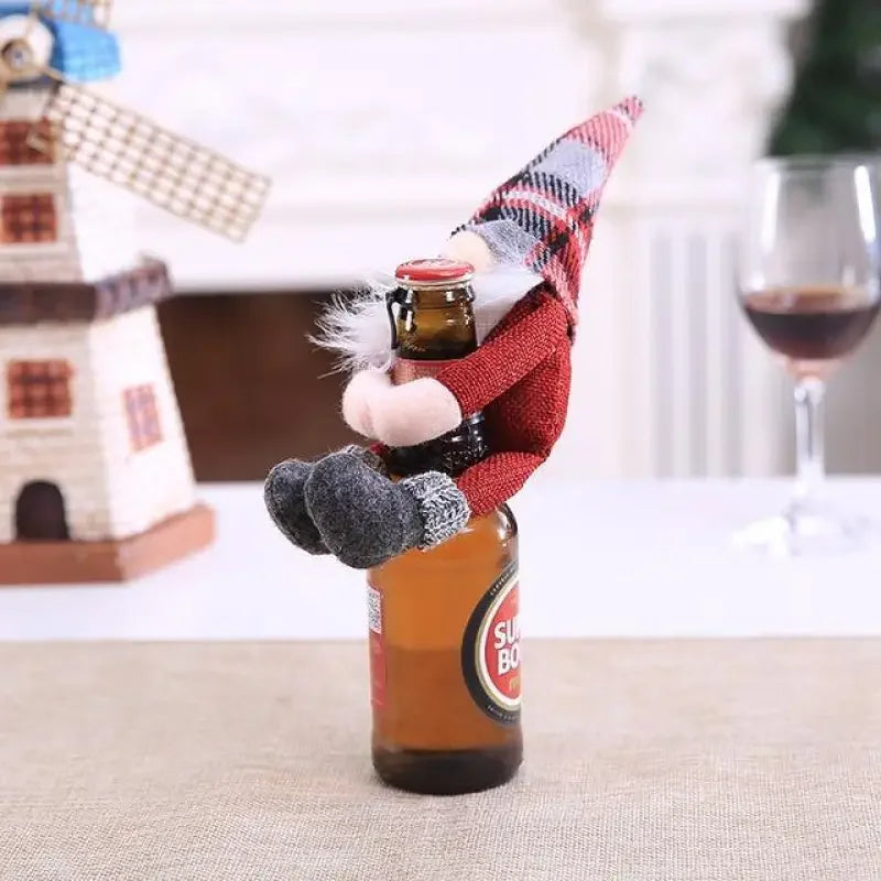 Christmas Wine Bottle Cover | Fashionsarah.com