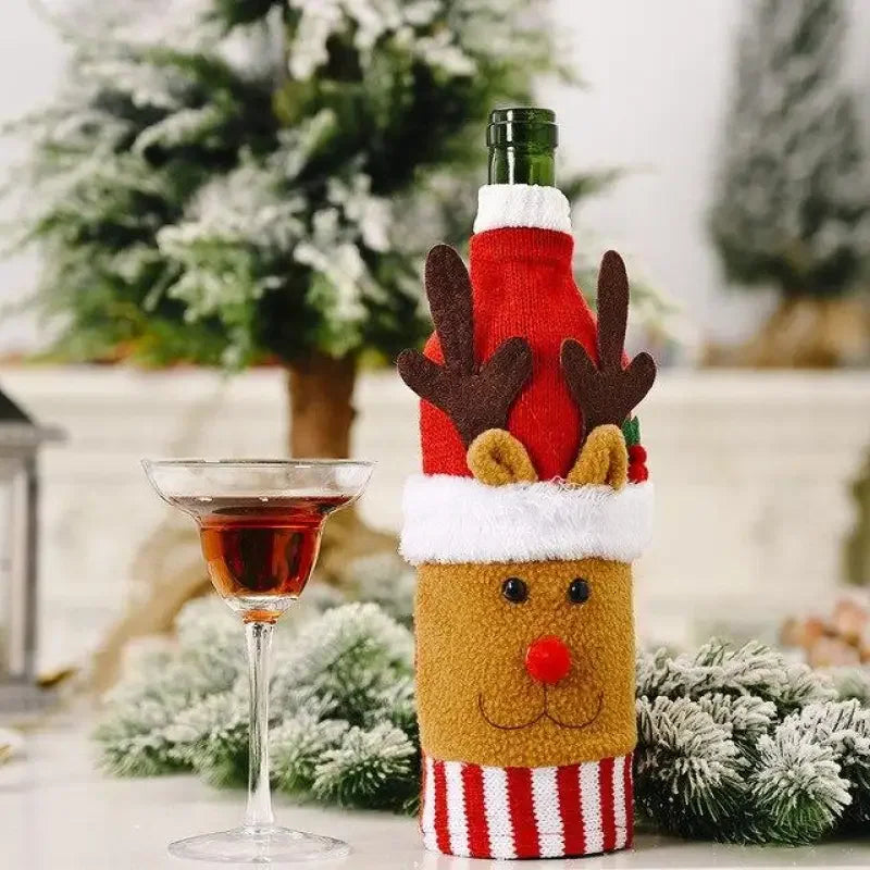 Christmas Wine Bottle Cover | Fashionsarah.com
