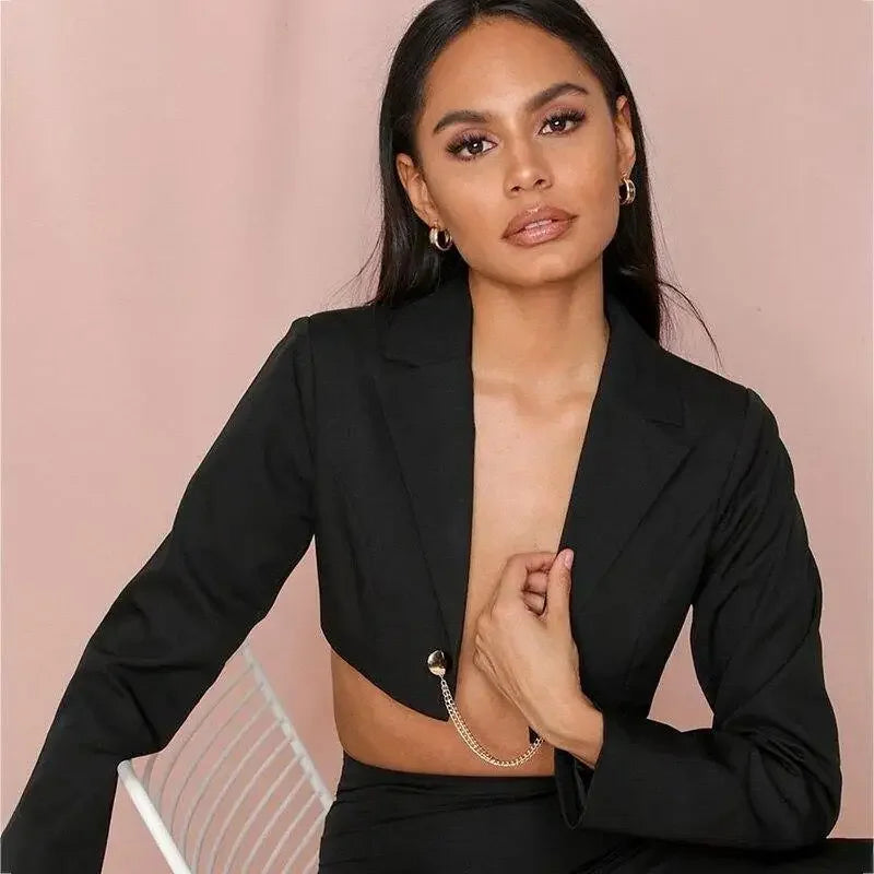 Blazer Cropped Top | Fashionsarah.com