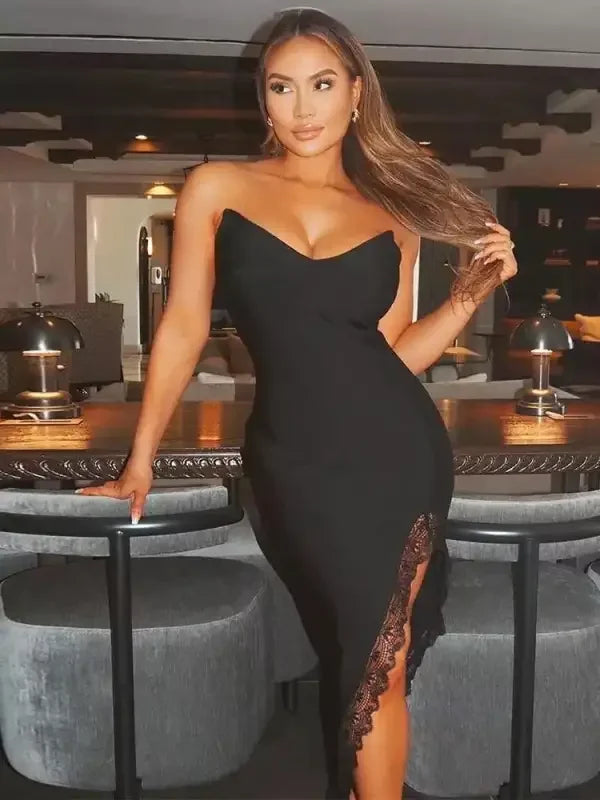 Strapless Midi Dress | Fashionsarah.com