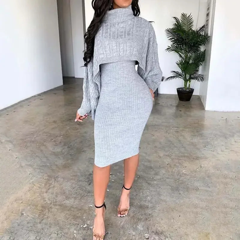 Dress with Sweater 2 Pcs | Fashionsarah.com