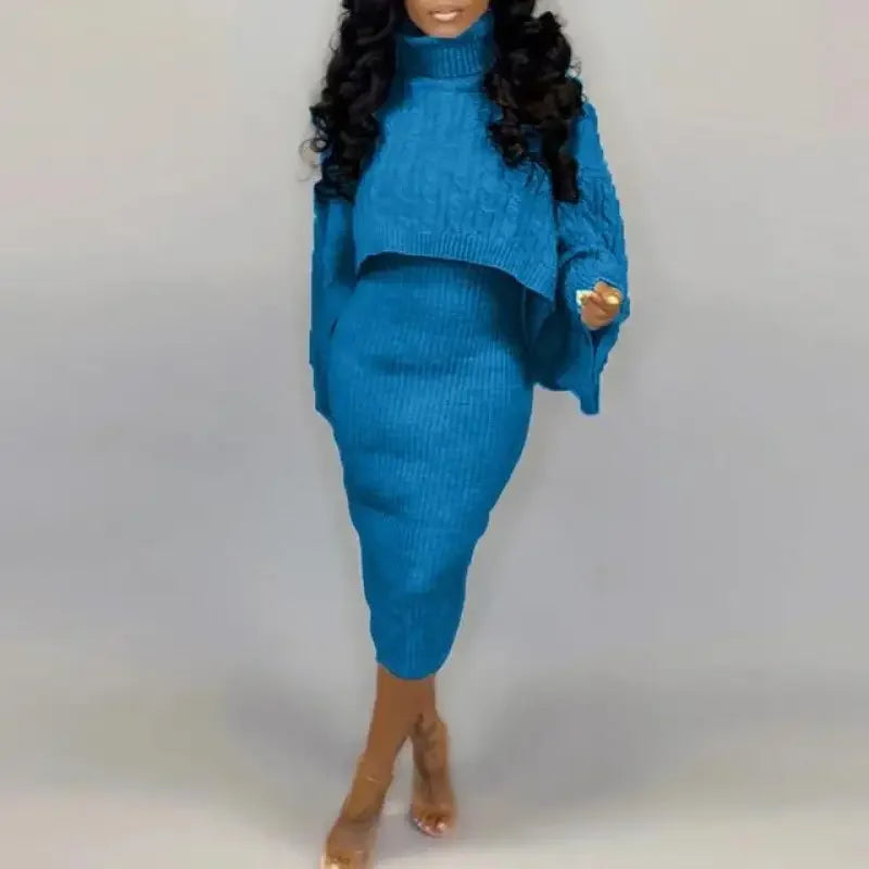 Dress with Sweater 2 Pcs | Fashionsarah.com