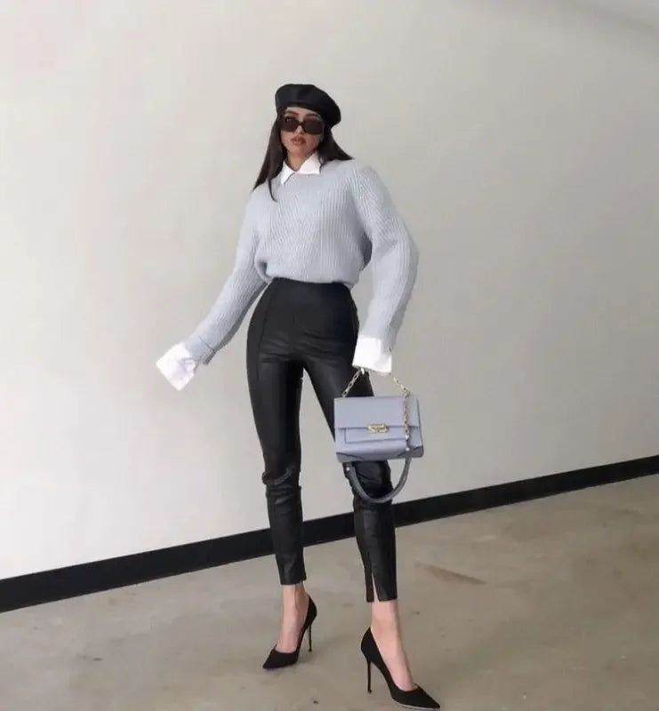 Women Office Elastic Pants | Fashionsarah.com