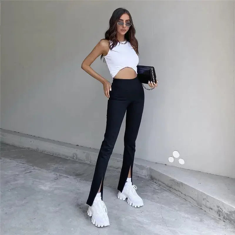 Women Office Elastic Pants | Fashionsarah.com