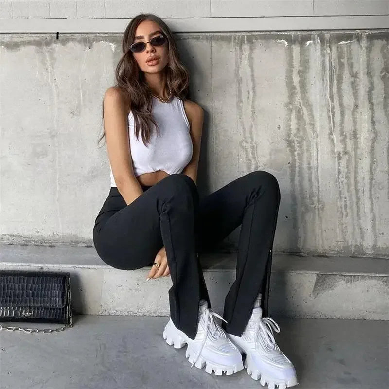 Women Office Elastic Pants | Fashionsarah.com