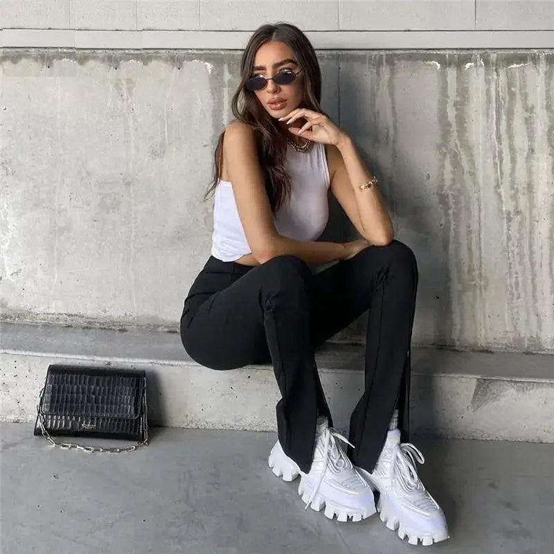 Women Office Elastic Pants | Fashionsarah.com