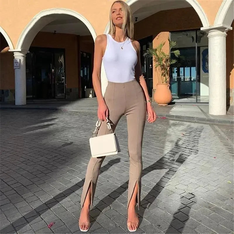 Women Office Elastic Pants | Fashionsarah.com