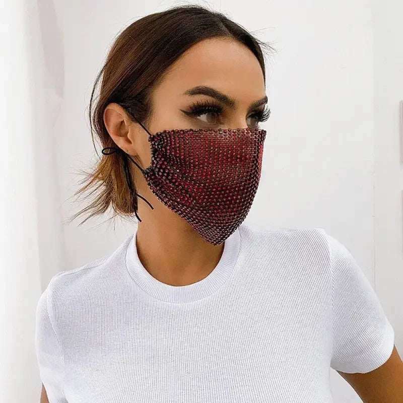 Rhinestone Colorful Facemask | Fashionsarah.com