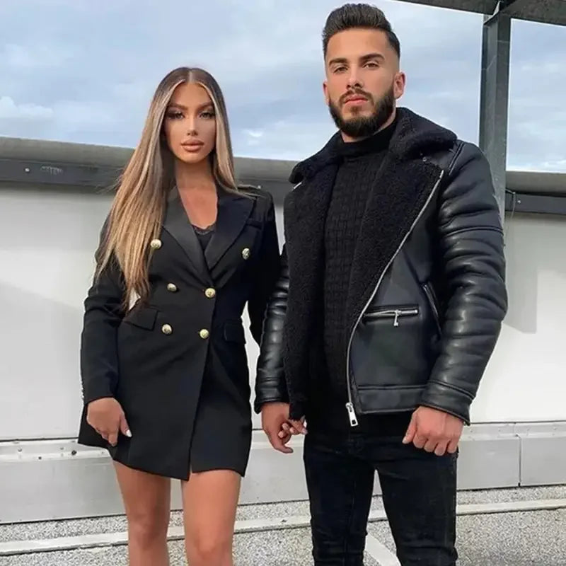 Double-Breasted Slim Blazers | Fashionsarah.com