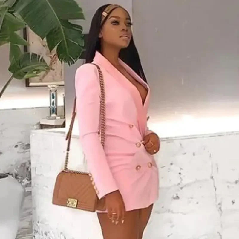 Double-Breasted Slim Blazers | Fashionsarah.com