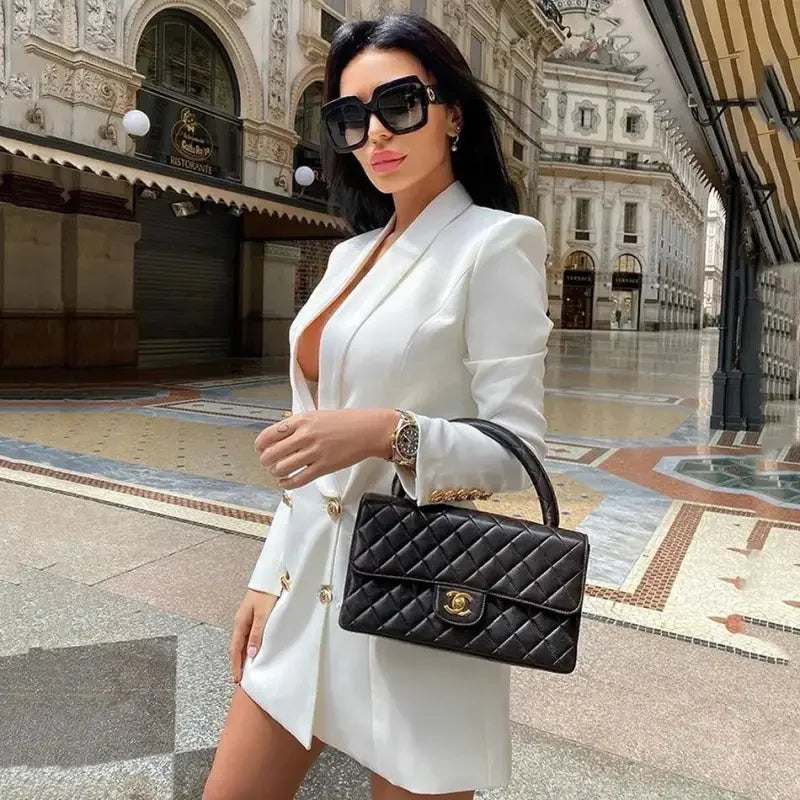 Double-Breasted Slim Blazers | Fashionsarah.com